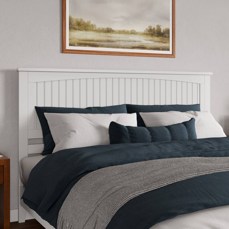 Naples Solid Wood Low Profile Platform Bed with Matching Footboard