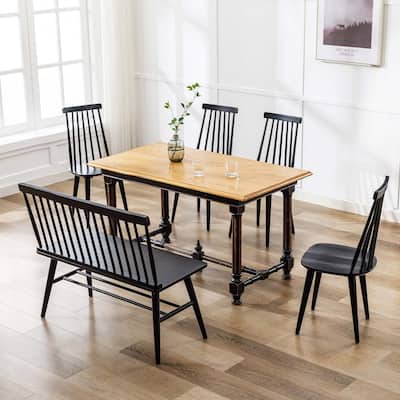 Burris 17"Wide Spindle Wood Dining Chairs