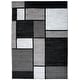 preview thumbnail 19 of 135, World Rug Gallery Contemporary Modern Boxed Color Block Area Rug