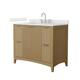 Option Natural Oak / Giotto Quartz Top / Brushed Nickel
