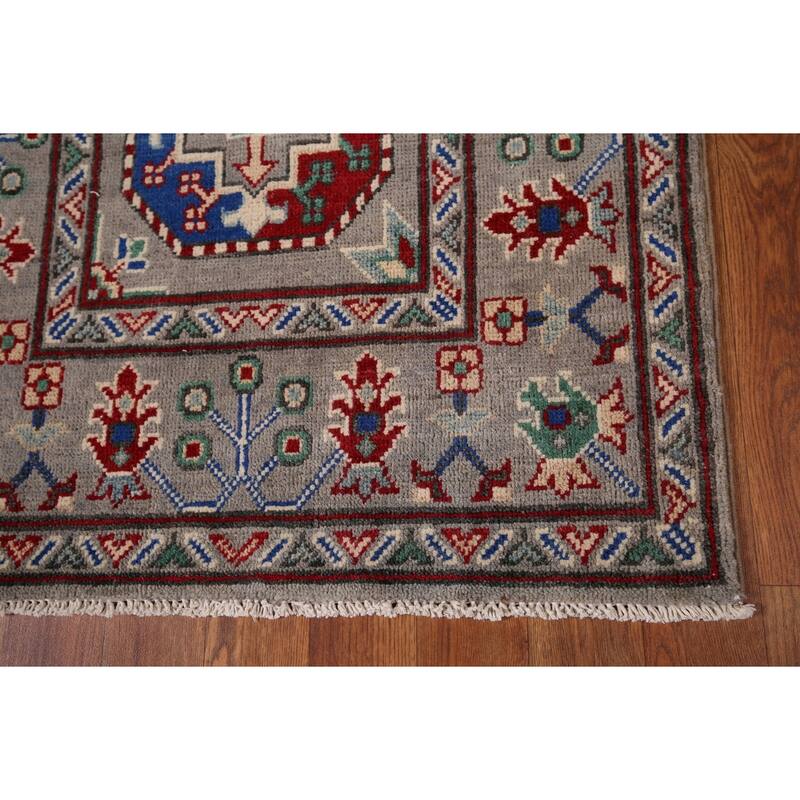 Kazak Oriental Runner Rug Handmade Hallway Wool Carpet - 2'6" x 12'9"