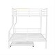 preview thumbnail 8 of 25, Full XL Over Queen Metal Bunk Bed with Trundle
