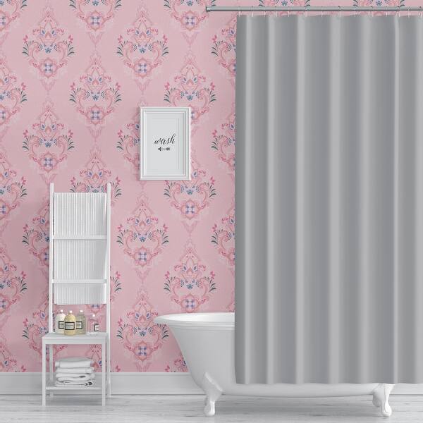 Boho Damask Light Pink Peel And Stick Wallpaper By Kavka Designs 2 X 16 Overstock 31638231 Soft and whimsical, this patchwork of playful birds, graceful florals and charming trees has a tender and. usd