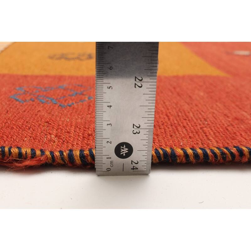 ECARPETGALLERY Flat-Weave Kashkuli Light Brown Wool Tapestry Kilim - 6'2 x 7'5