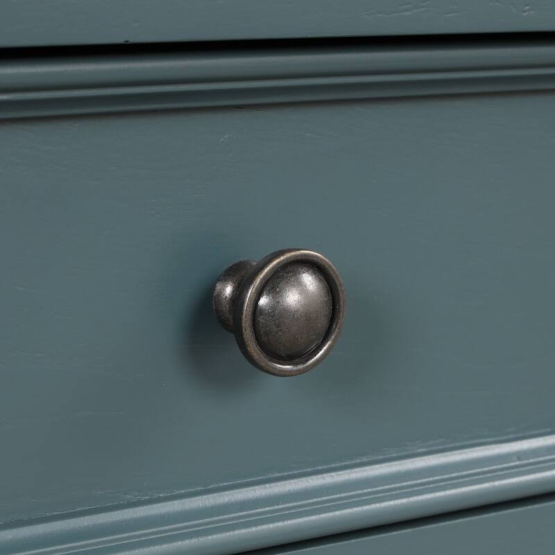 63" Pine Console Table with 4 Drawers & Open Bottom Shelf, Classic Retro Long Entryway Table Sofa Table for Living Room Entryway