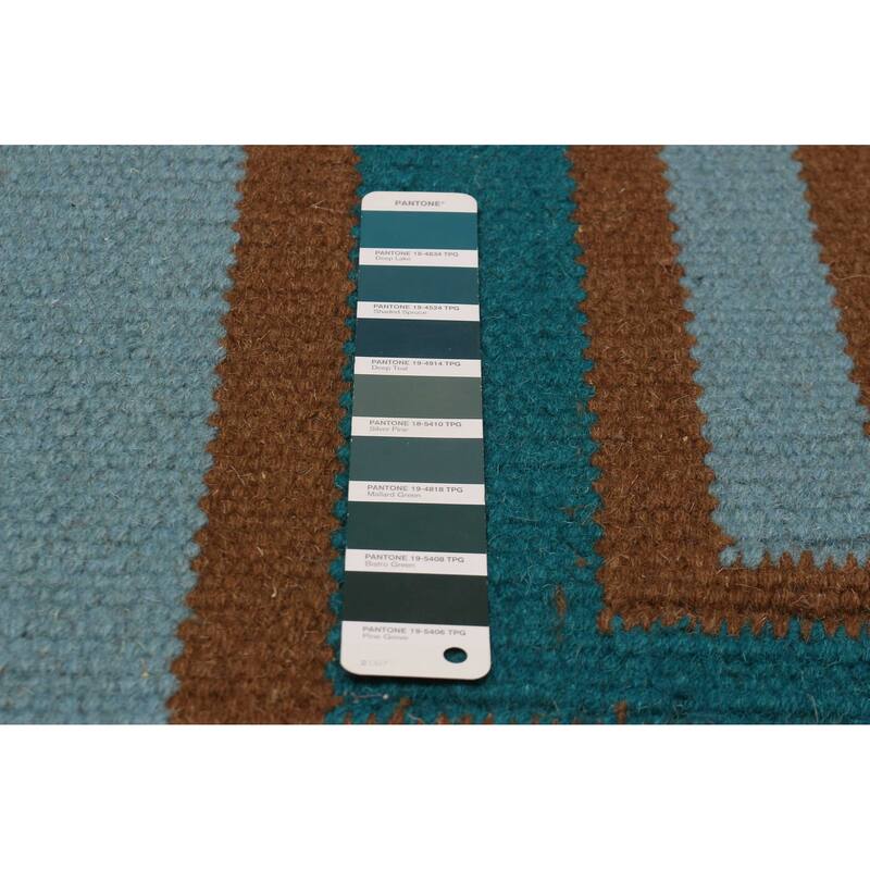 Ankara FW Teal Kilim 5'3" x 7'9" - 5'3 x 7'9