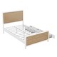 preview thumbnail 7 of 21, Gold Metal House Bed with Roof and Slat Support, Full Size