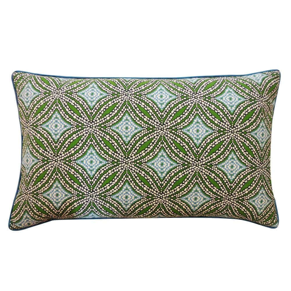 Jiti Indoor Tropical Summer Turtle Patterned Cotton Accent Rectangle Lumbar Pillows Cushion for Sofa Chair 12 x 20