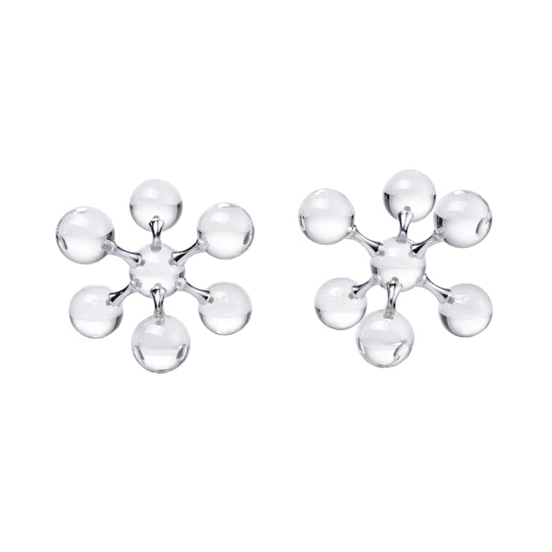 Elk Home Jumble Jacks Clear Crystal Ornamental Accessory - Clear, Chrome