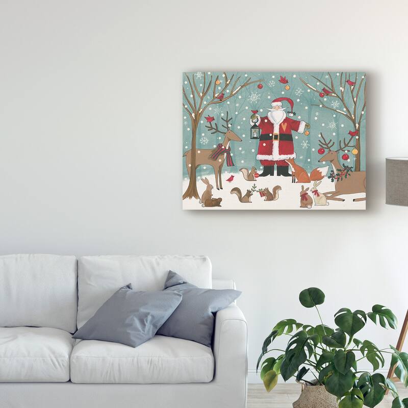 Anne Tavoletti 'Woodland Christmas Vi' Canvas Art