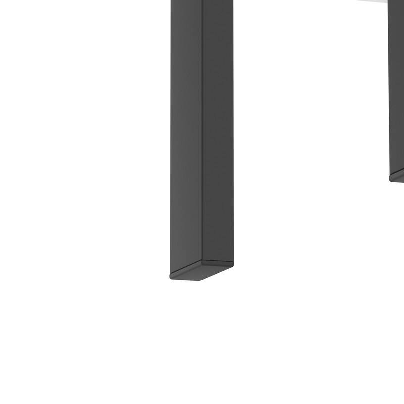 Set of 2, Modern Tempered Glass Tea Table Coffee Table End Table, Square Table for Living Room