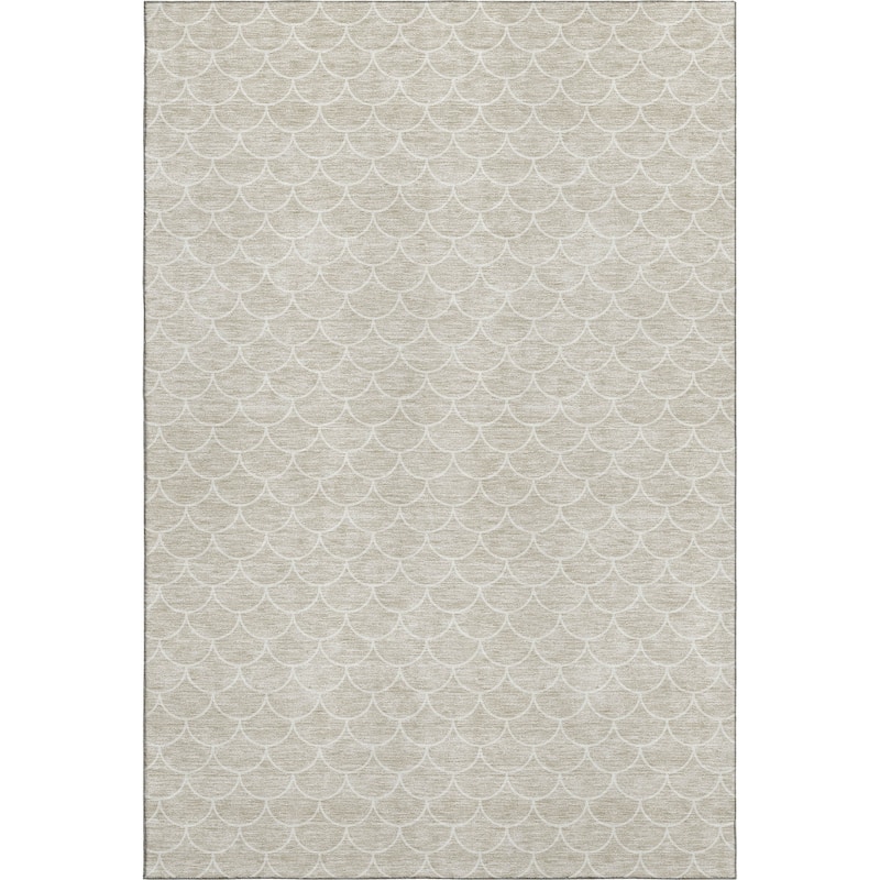 Premium Washable Super Soft Geo Scallops Mayfield Rug