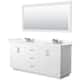 Option White / Giotto Quartz Top / Brushed Nickel