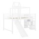 preview thumbnail 12 of 35, Full Pine Loft Bed with Staircase, Slide, Tent, Tower, and Guardrail