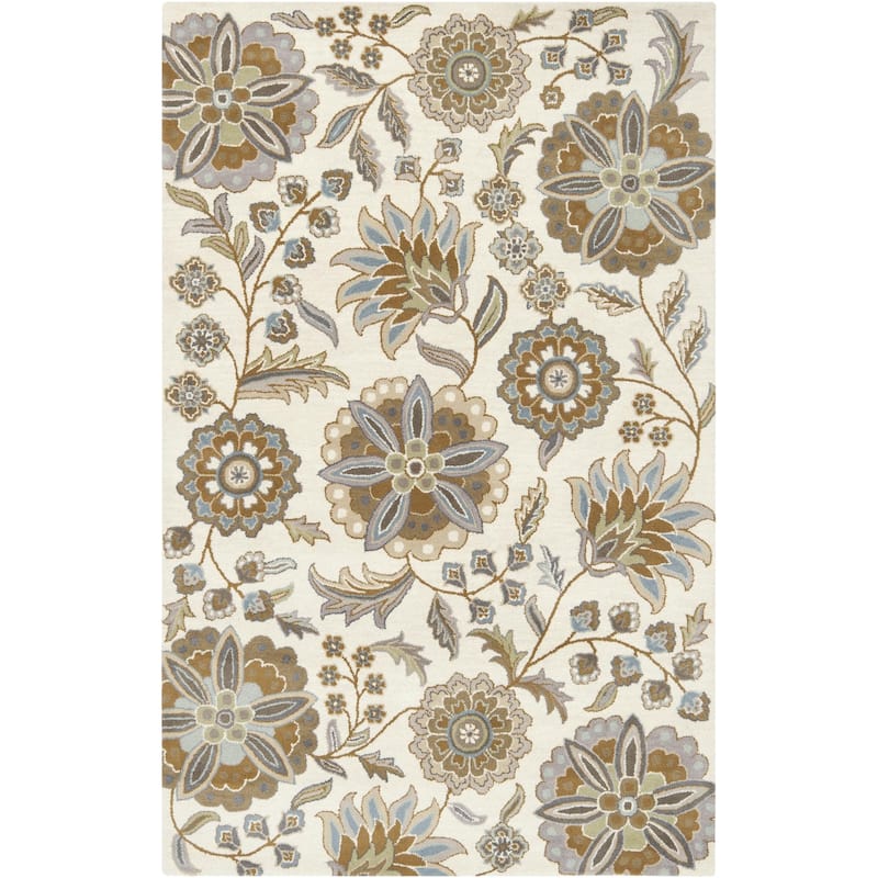Livabliss Athena Transitional Area Rug - White - 5' x 8'