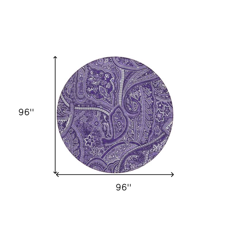 HomeRoots Paisley Traditional Rectangle Outdoor Rug