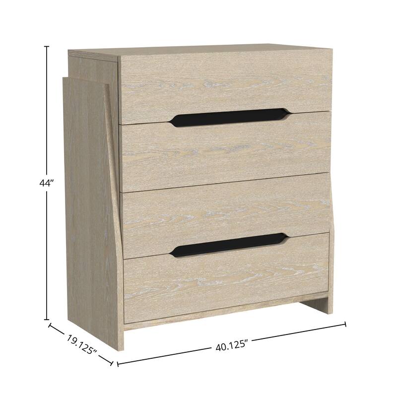 Darby Solid Wood 4-Drawer Chest