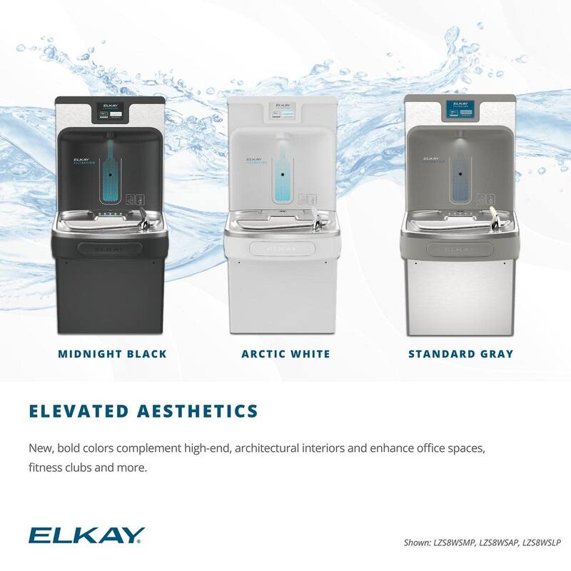 Elkay LZSTL8WS-PF ezH2O Bi-Level Wall Mounted Drinking Fountain with