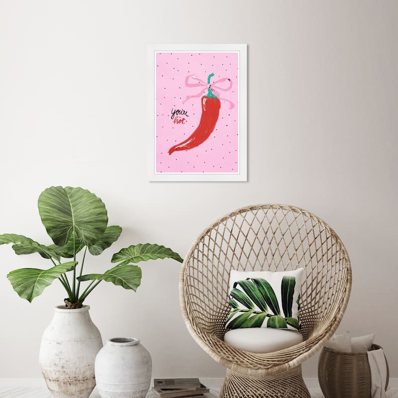 Wynwood Studio Prints Typography Quotes Your Hot Pink Wall Art - White