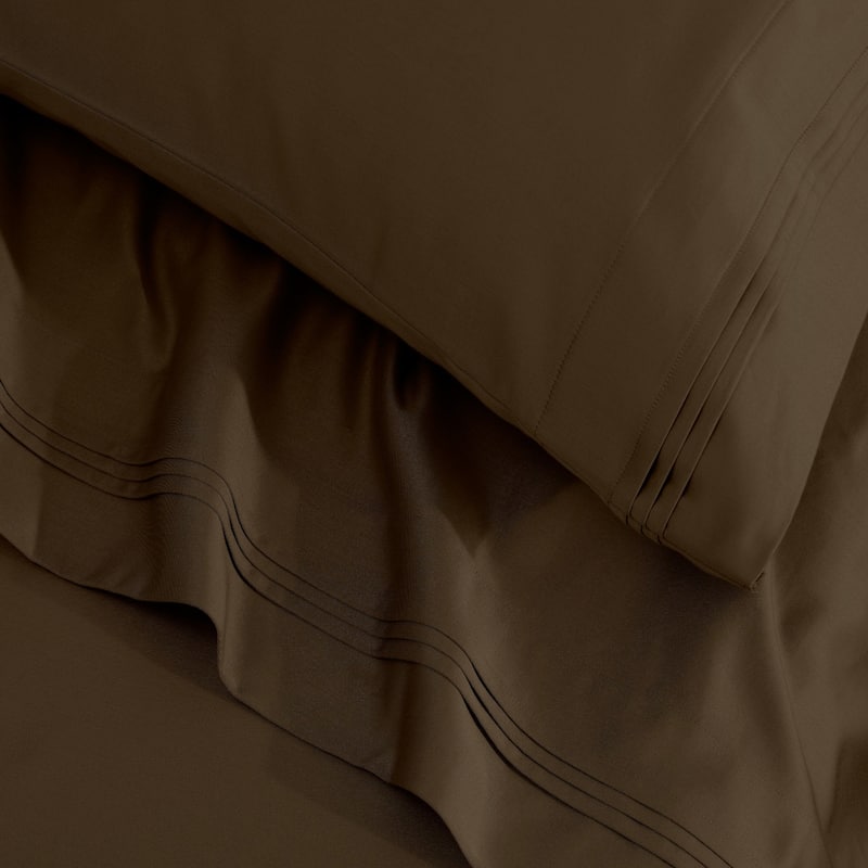 Blue Nile Mills 1500 Thread Count Egyptian Cotton Deep Pocket Solid Sheet Set