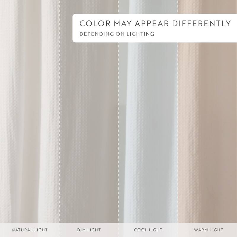 Becky Cameron Cotton Blend Waffle Shower Curtain