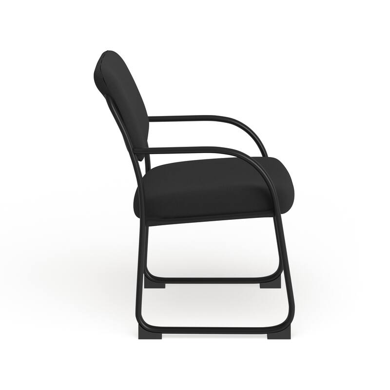 Fabric Executive Side Reception Chair with Sled Base