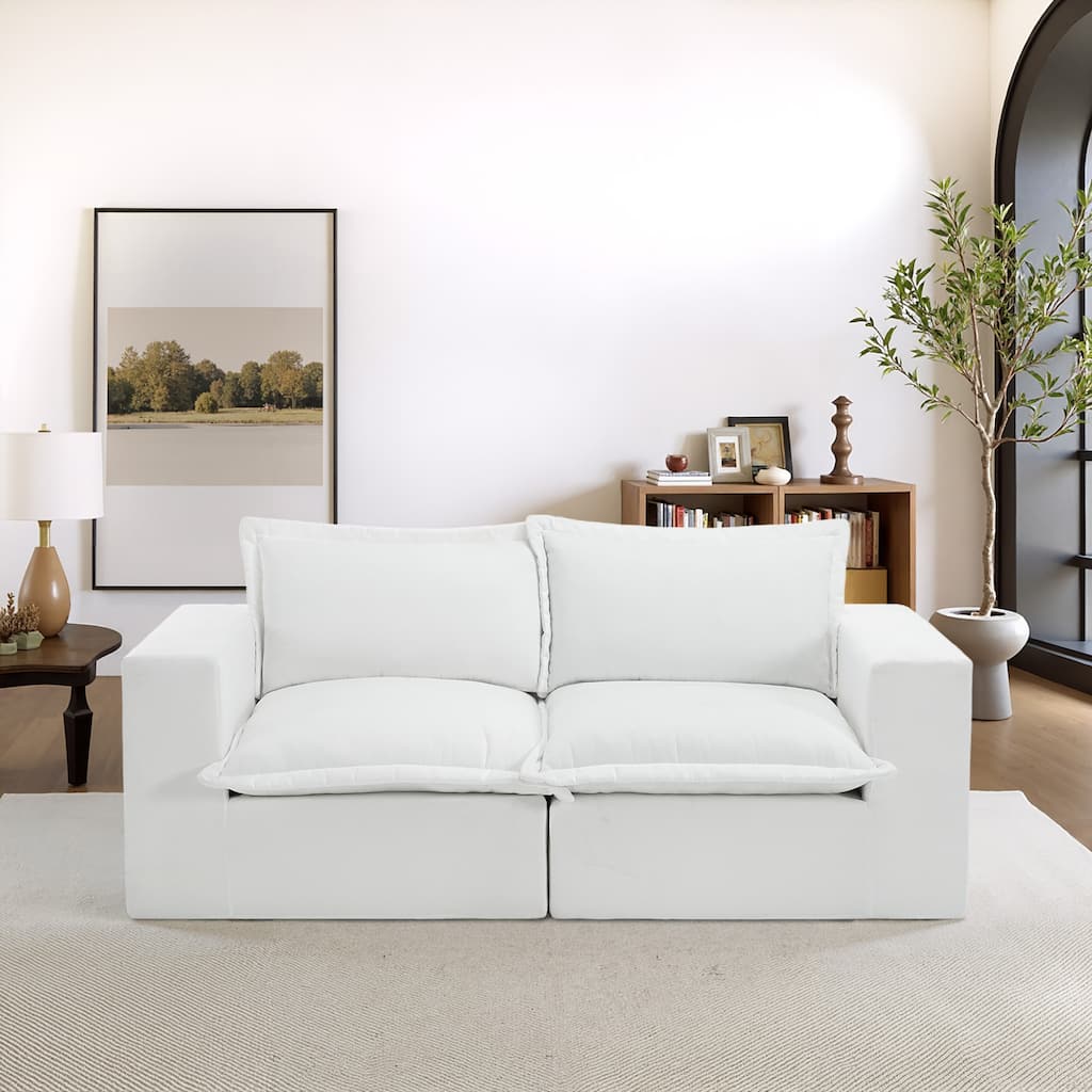 84" Fluffy Cloud Couches Loveseat Sofas