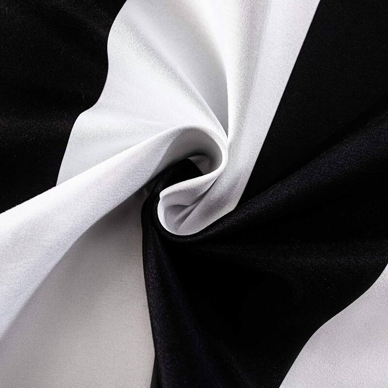 DriftAway Ryder Stripe Pattern 100 Percent Blackout Thermal Insulated Window Curtain