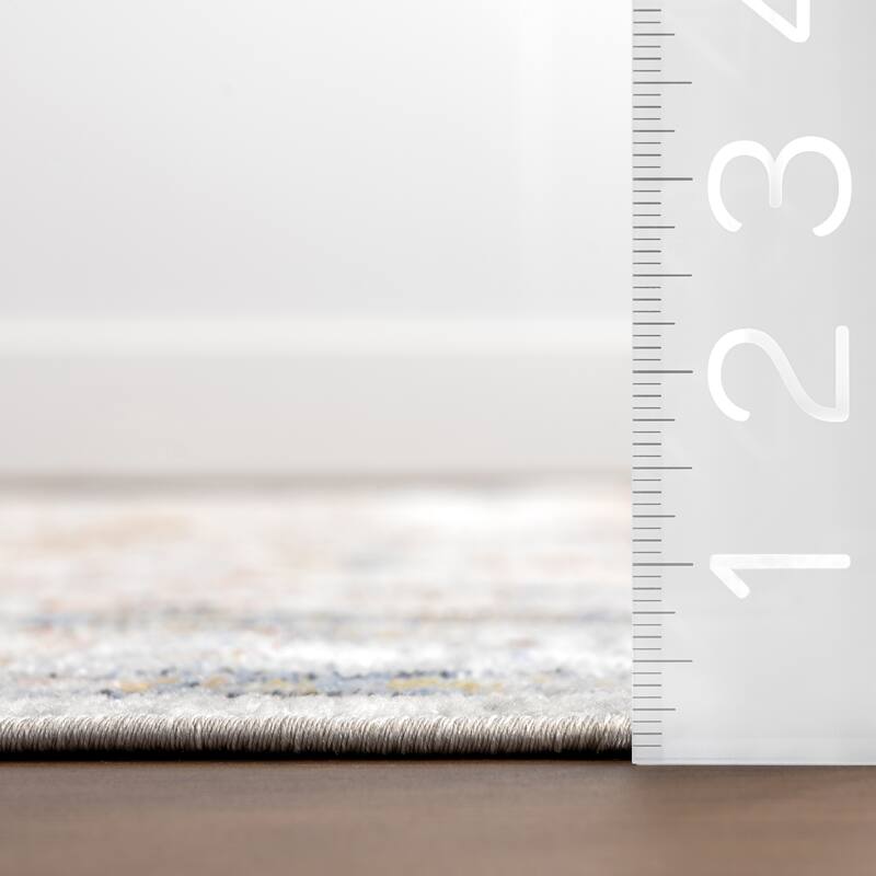 Nuloom Lyric Medallion Machine Washable Area Rug