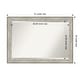 preview thumbnail 3 of 66, Beveled Bathroom Wall Mirror - Crackled Metallic Frame Outer Size: 41 x 29 in - Crackled Metallic