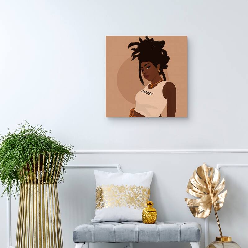 Fearless by Princella Canvas Art Print