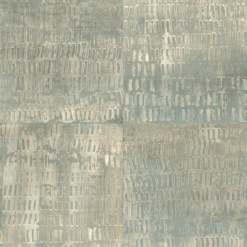 A-Street Prints Conundrum Sage Faux Metal Wallpaper