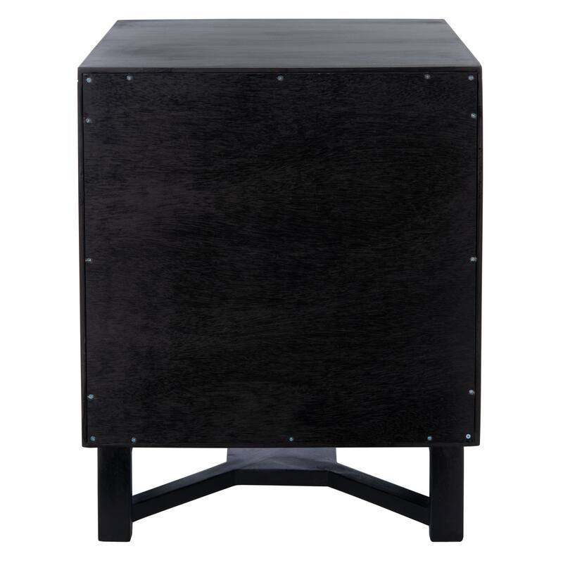 SAFAVIEH Dayana 2-Drawer Rattan Accent Table Nightstand