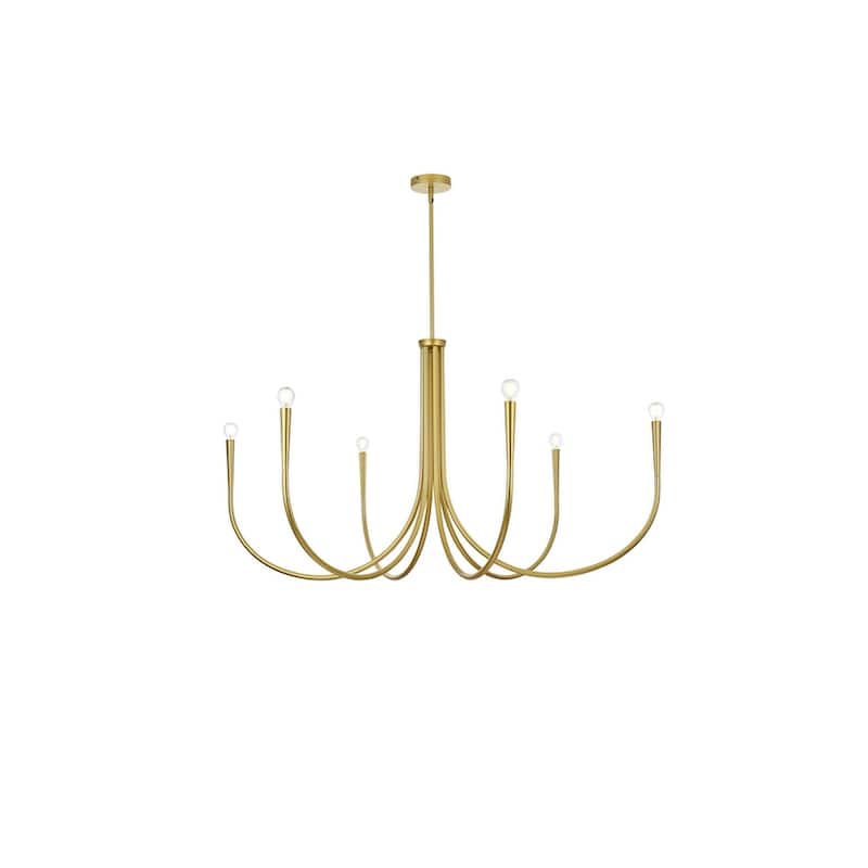 Indigo Home 50 inch chandelier - Brass