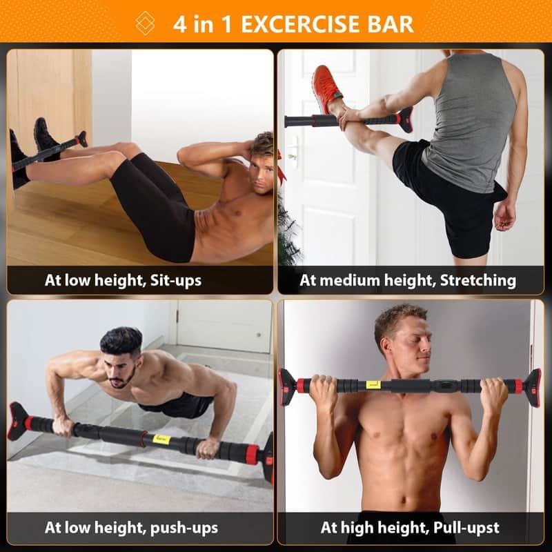 Heavy Duty Doorway Chin-up Pull-Up Bar with Locking Mechanism