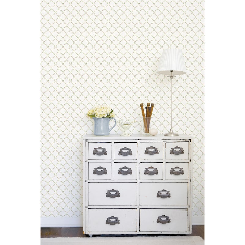 Galerie Wallcoverings Miniatures 2 Mini Floral Motif Design Vinyl on Non-woven Matte Wallpaper Roll