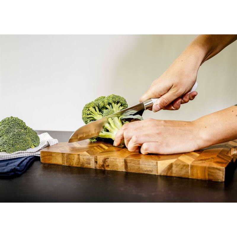 Dura Living EcoCut 2-Piece Santoku Knife Set , Eco-Friendly Handles with Blade Guards