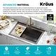 preview thumbnail 127 of 146, KRAUS Bellucci Workstation Topmount Drop-in Granite Kitchen Sink