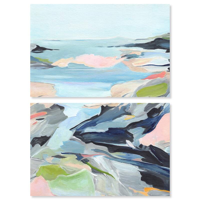 Between Seasons II Canvas Set of 2 by Art Remedy, Gallery Wrapped - 24" x 16"