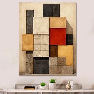Abstract Wall Art Minimalist Art Mid Century Modern Geometric Art Set 2 ...