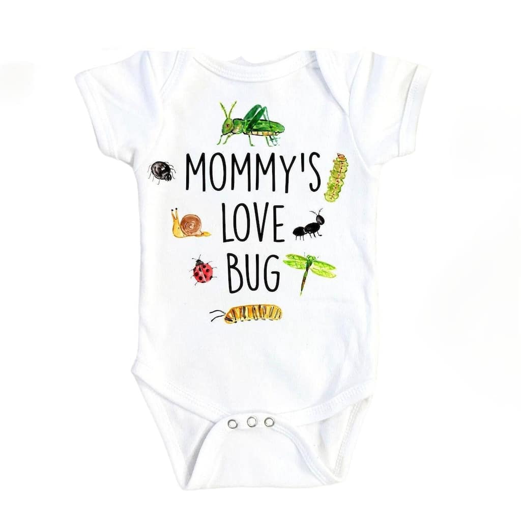 Bug Mommy Love - Baby Boy Girl Clothes Infant Bodysuit Funny Cute Newborn