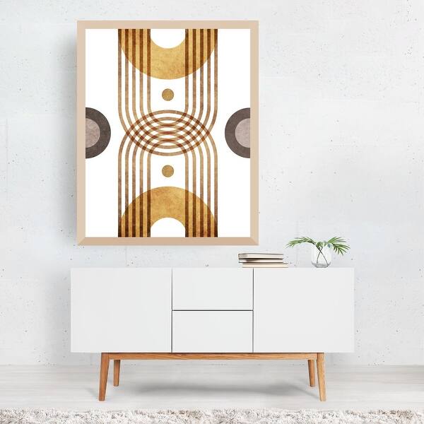 Abstract Architecture Art Deco Boho Framed Wall Art Print Overstock 31654963