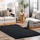 preview thumbnail 22 of 86, Nuloom Delilah Solid Chunky Jute Tassel Area Rug 5' x 8' - Black - Rectangle