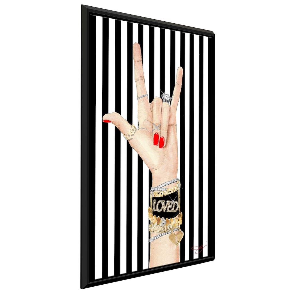 "Loved" by Jodi Print on Floating Canvas