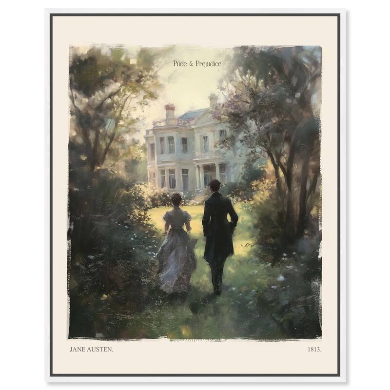 Pride and Prejudice Scene Canvas by Art Remedy - White - 16" x 20"