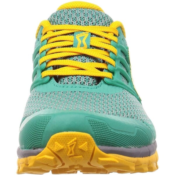 Green Yellow Inov8 Womens Trailtalon 290 Trail Running Shoes Trainers Sneakers 