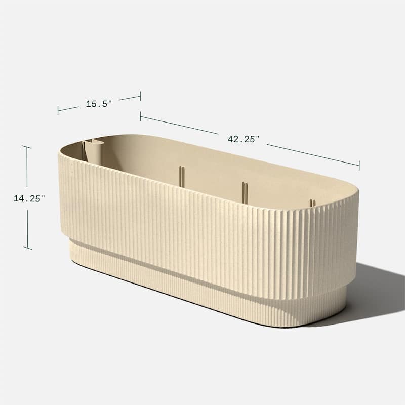 Veradek Demi Series 42'' Self-Watering Plastic Garden Bed