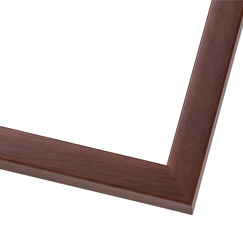 24x11 Frame Brown Mahogany Solid Wood Picture Frame Includes UV