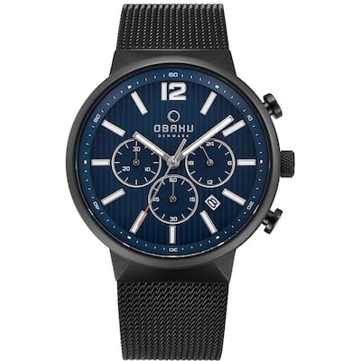 Obaku Men's Classic Blue Dial Watch - V180GCBLMB - 6 (36)