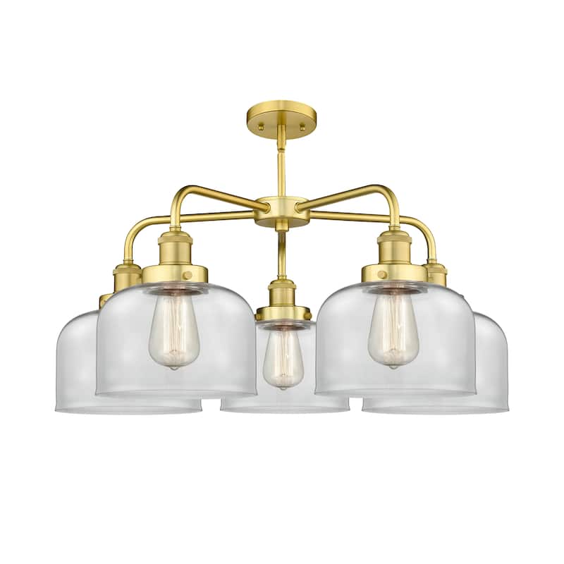 Innovations Lighting Bell - 5 Light 26" Stem Hung Chandelier